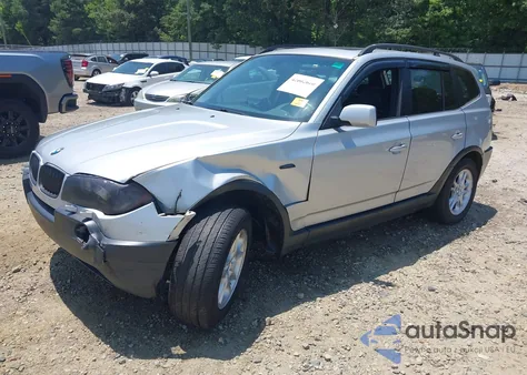 2004 BMW X3 2.5I from USA, damaged, VIN WBXPA734X4WB22540